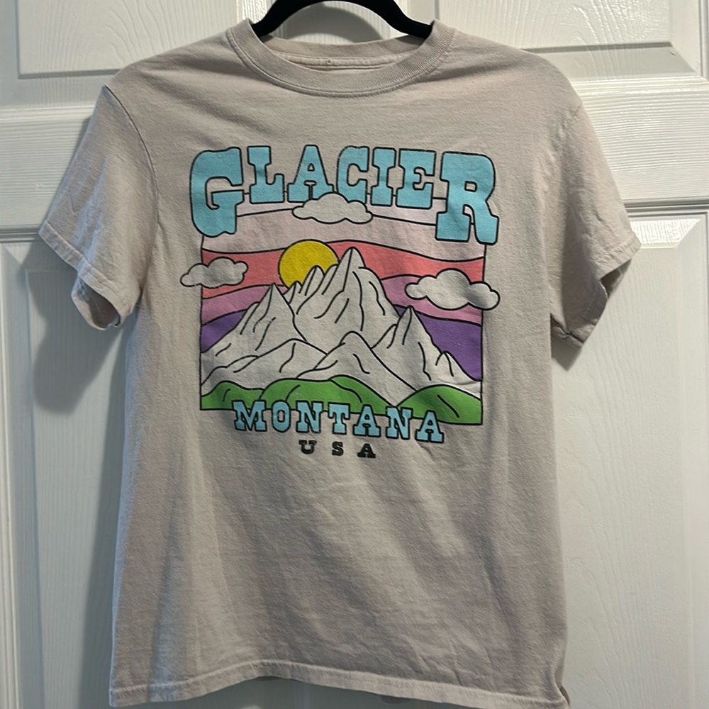 Glacier t shirt, size small.